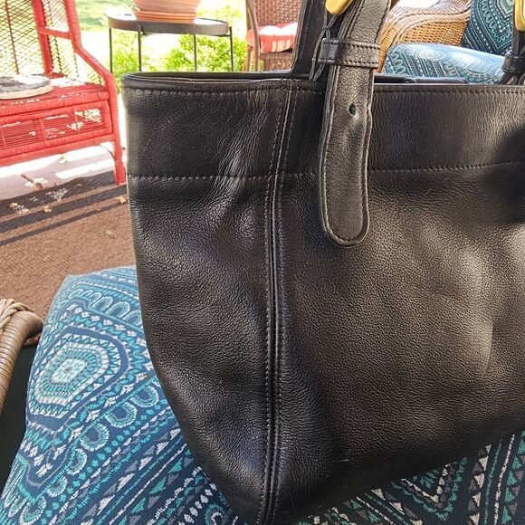 Vintage 90s Coach Classic Soho Black Leather Bag-Made in USA - Picture 8 of 16